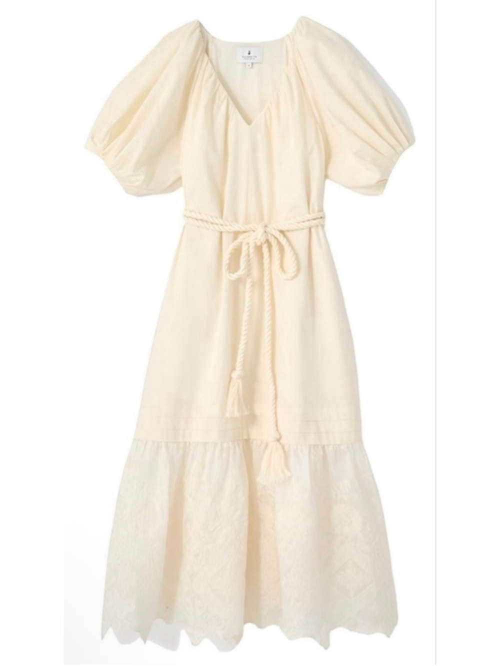 NWT Tuckernuck x Studio McGee Cream Juniper Midi Dress M Limited! - Picture 2 of 5